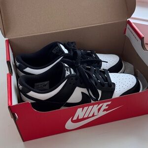 Nike Dunk Low, black and white panda brand new, never worn, in box